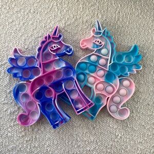 FREE with wardrobe purchase!  Unicorn Pop It Fidget Toy Set